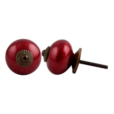 Neon Cherry Antique Fitting Ceramic Knob